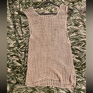Women's Grey Knit Sleeveless Top